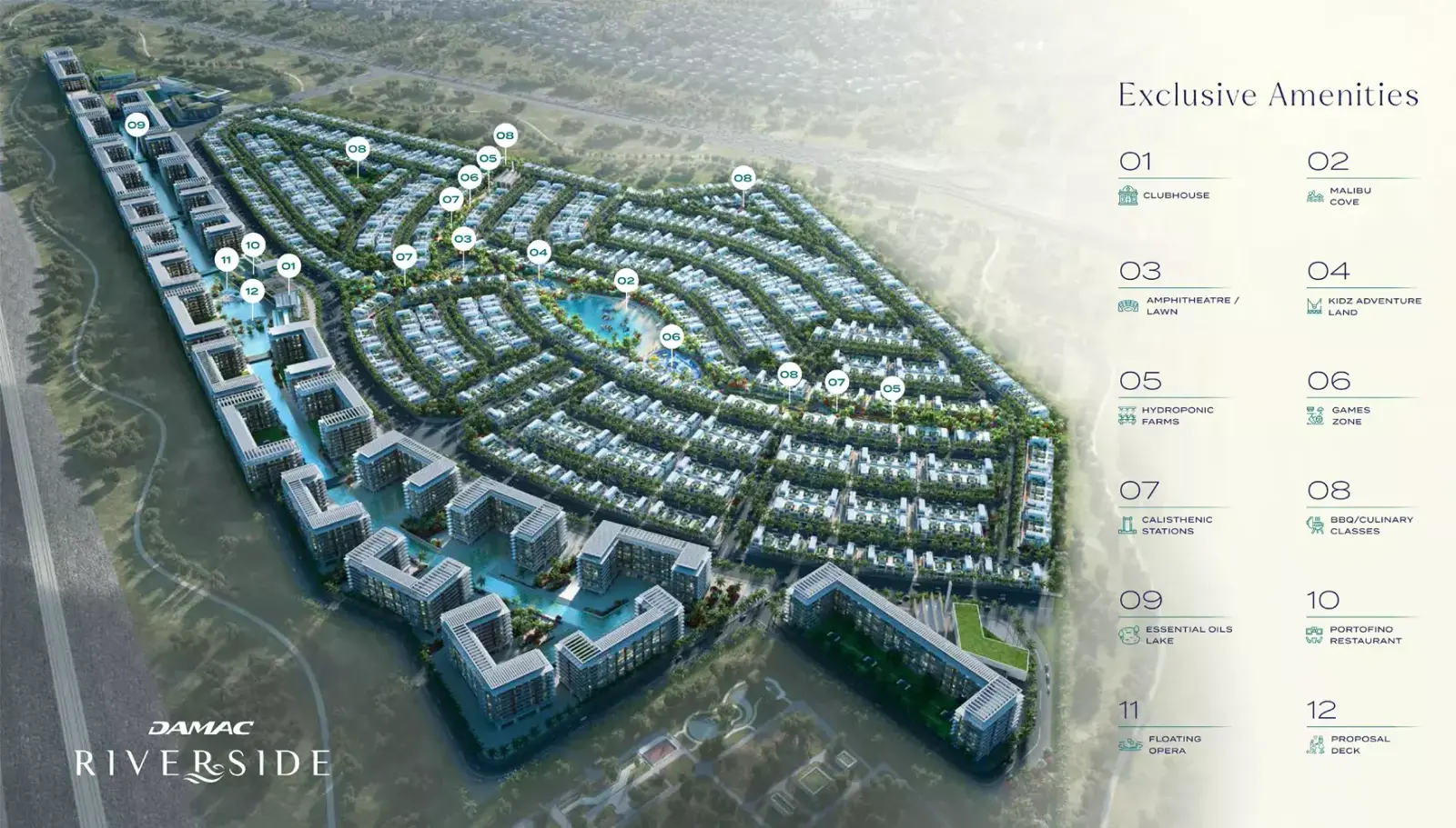 Masterplan Damac Green Vein, Damac Riverside