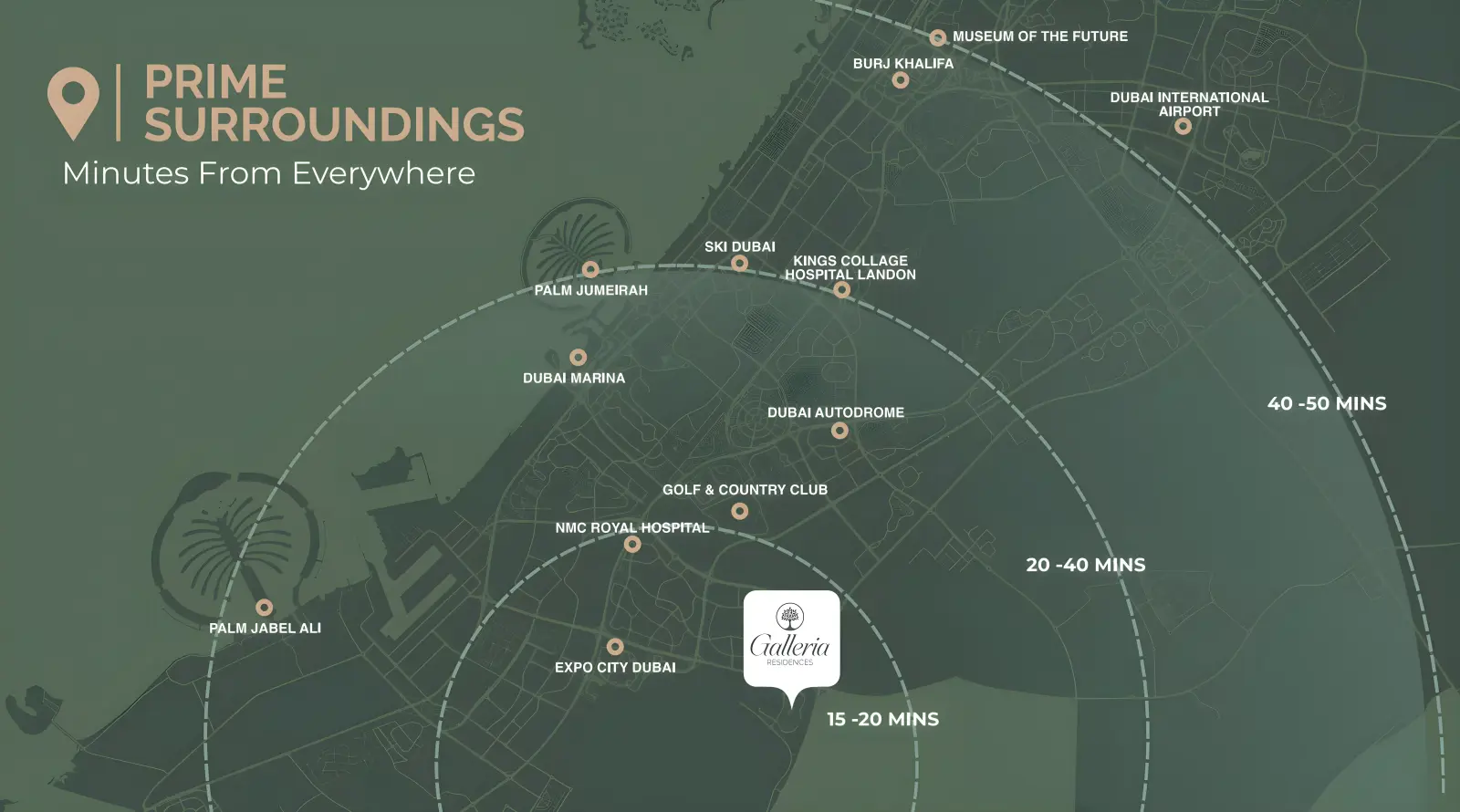 Galleria Residences masterplan, Dubai South (Dubai World Central)