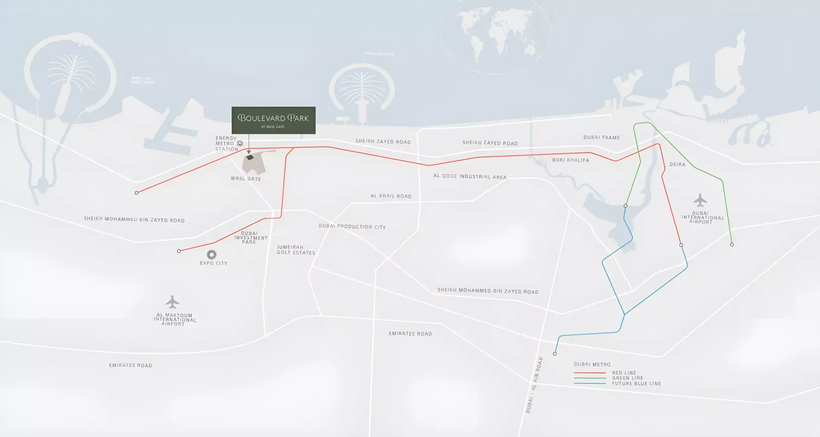 Boulevard Park masterplan, Wasl Gate