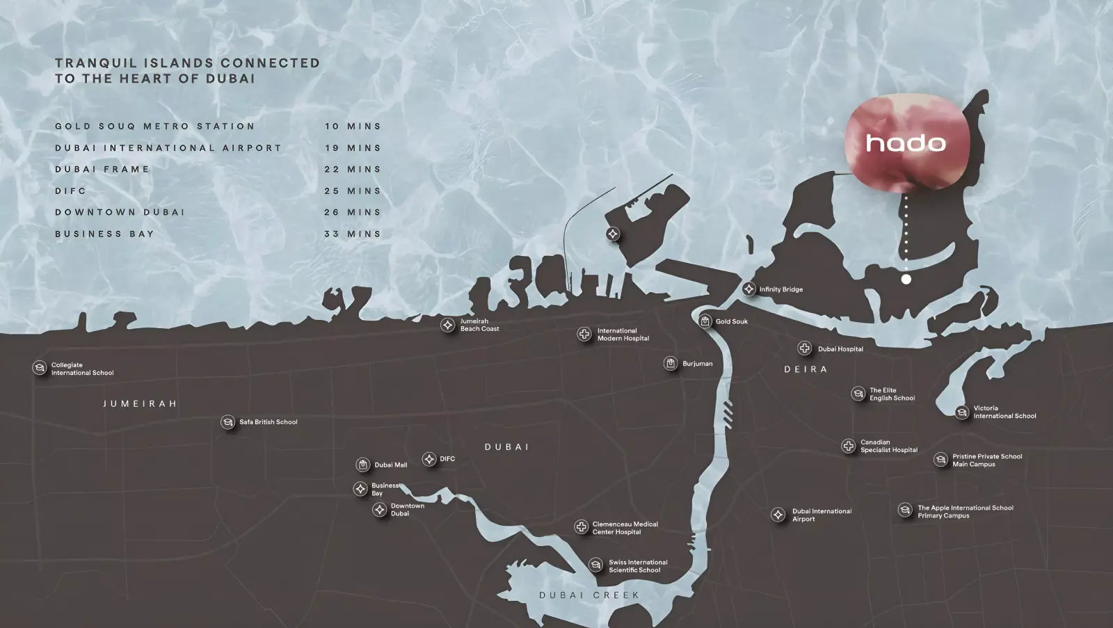 Hado masterplan, Dubai Islands