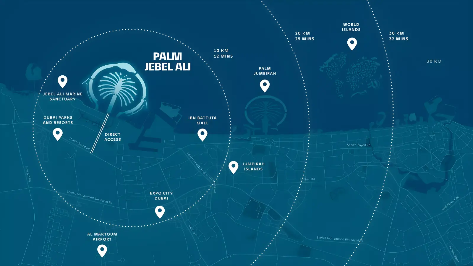 Palm Jebel Ali Frond J masterplan, Palm Jebel Ali