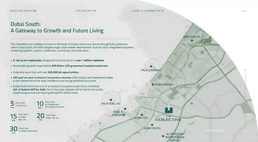 The Collective masterplan, Dubai South (Dubai World Central)