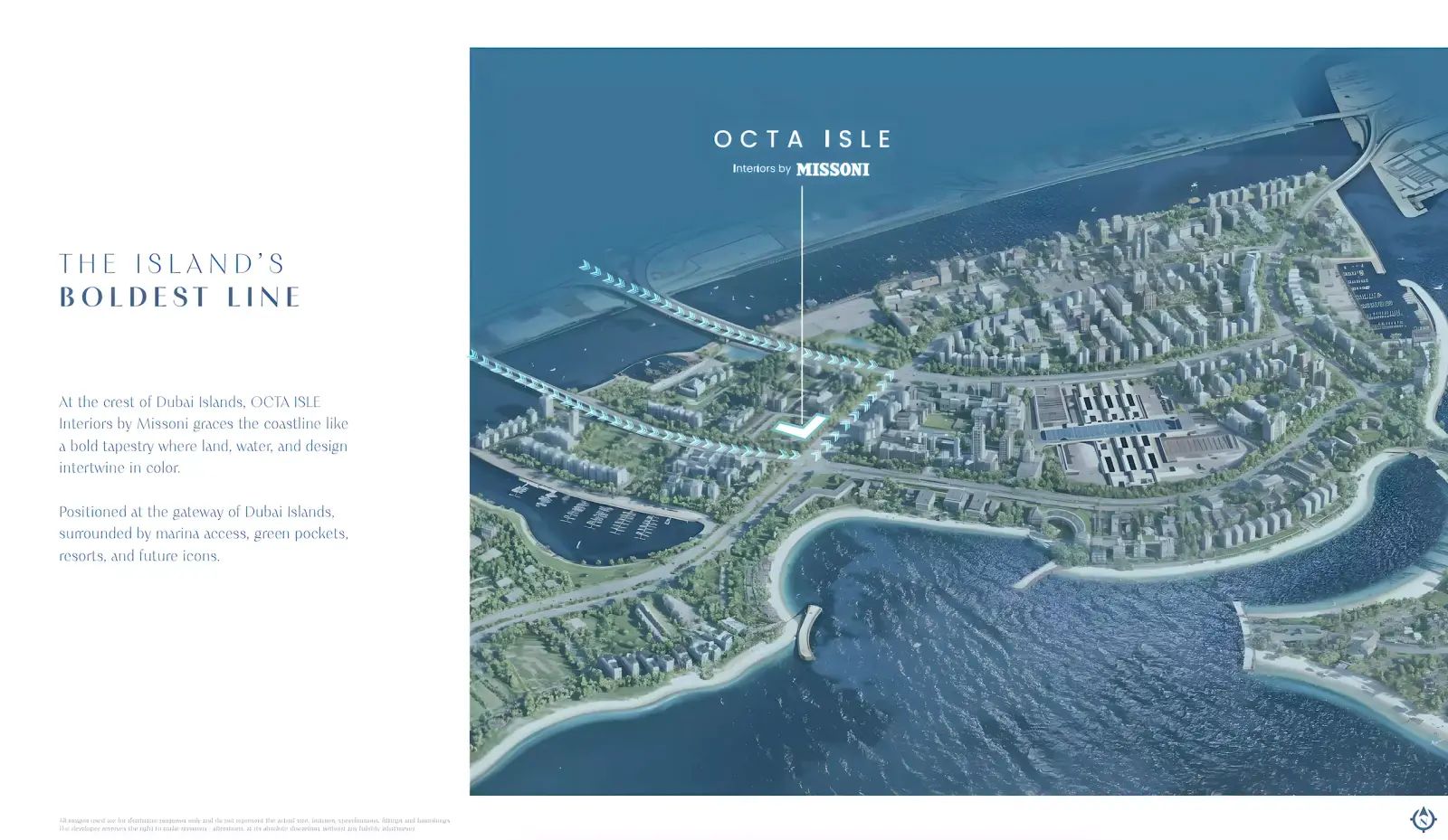 Octa Isle Interiors masterplan, Dubai Islands