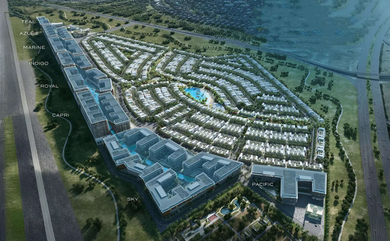 Damac Riverside Views Indigo masterplan, Damac Riverside