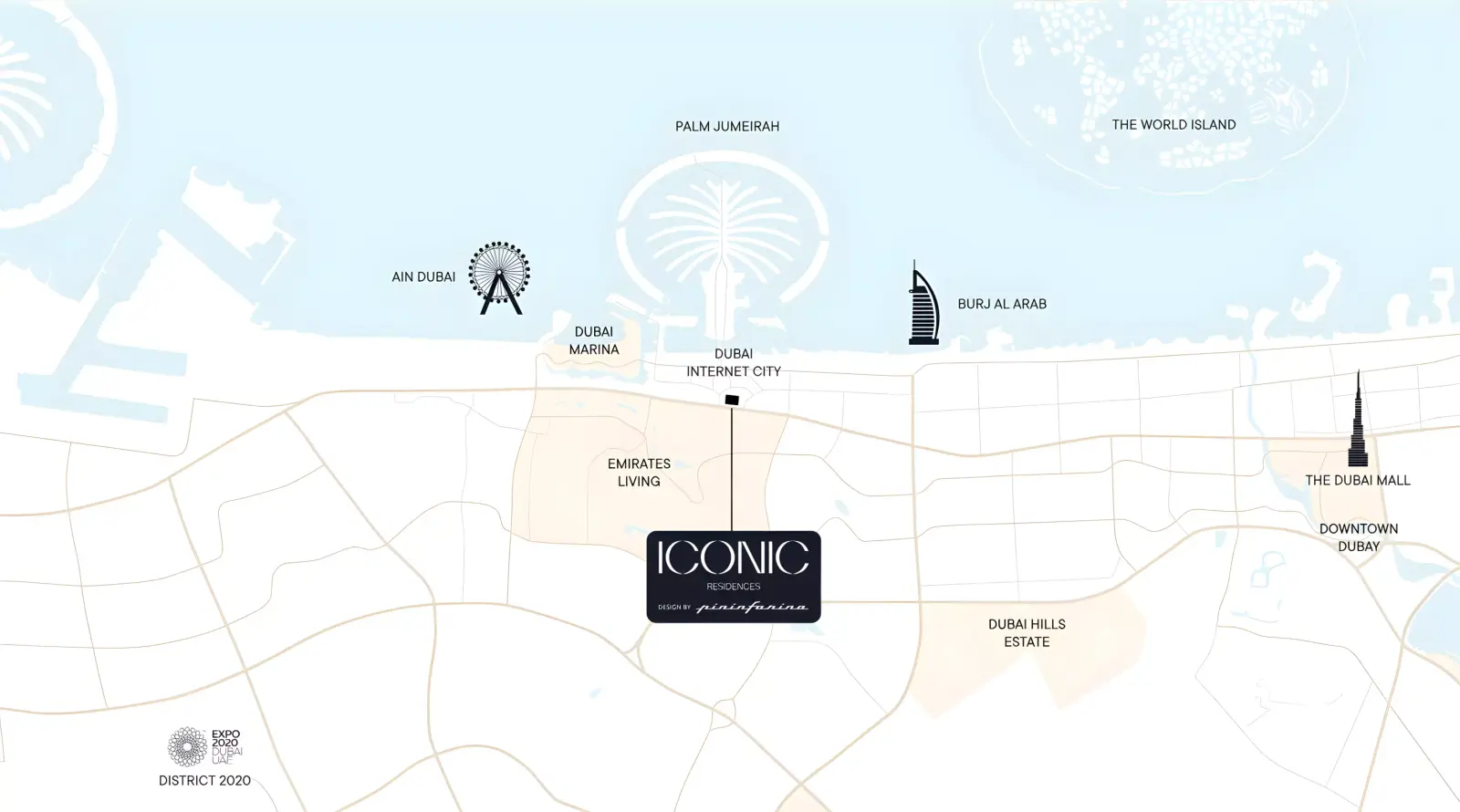 Iconic Residences 总体规划, Dubai Internet City