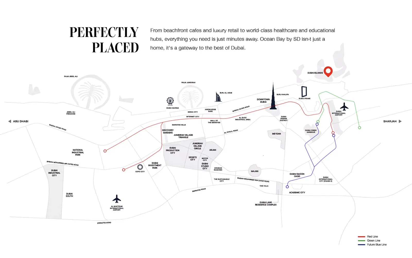 Samana Ocean Pearl masterplan, Dubai Islands