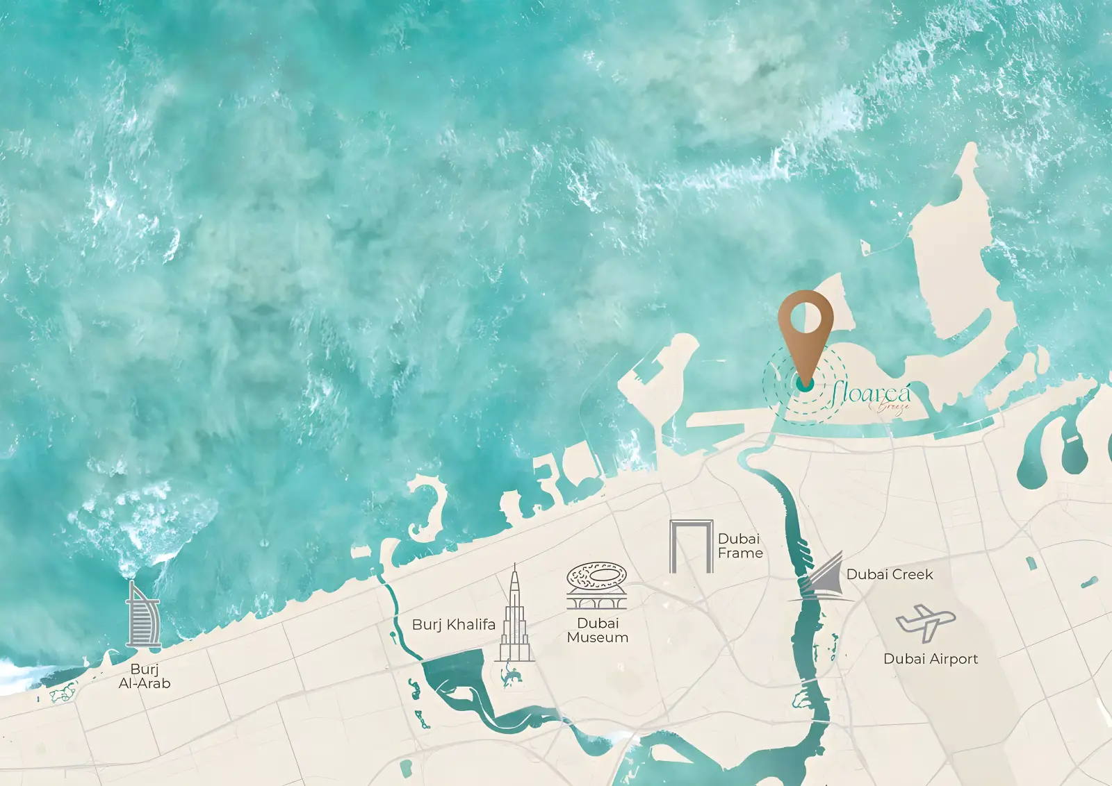 Мастер-план Floarea Breeze, Dubai Islands