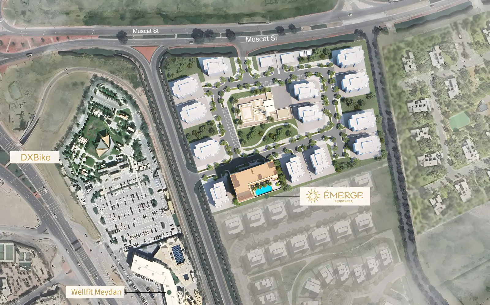 Émerge Residences masterplan, Nad Al Sheba