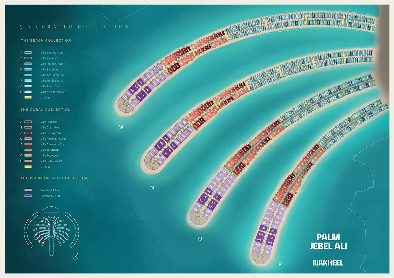 Palm Jebel Ali Frond I masterplan, Palm Jebel Ali