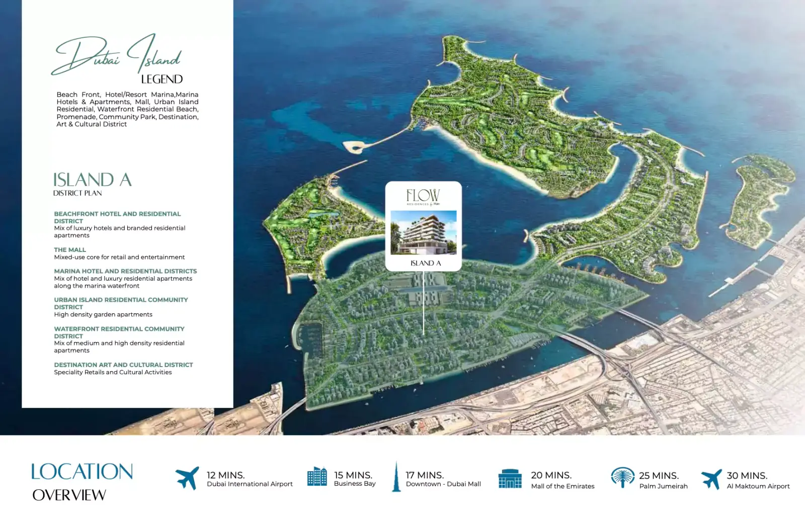 Flow Residences masterplan, Dubai Islands