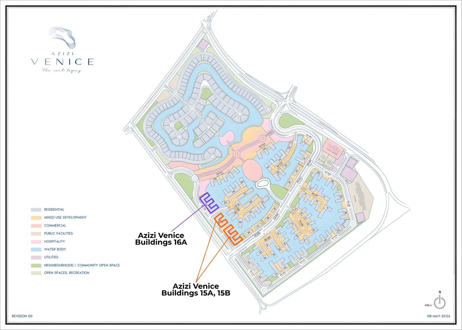 Azizi Venice 15 masterplan, Dubai South (Dubai World Central)
