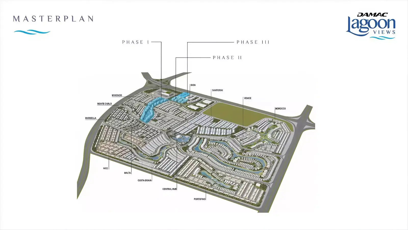 Damac Lagoon Views 13 मास्टरप्लान, Damac Lagoons