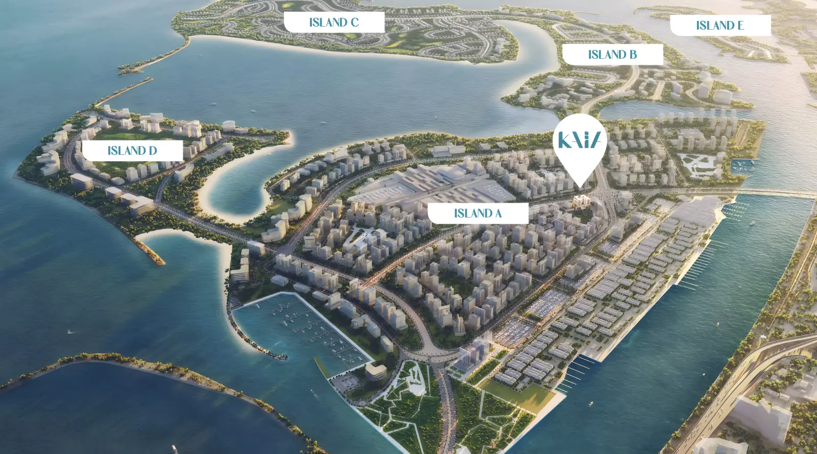 Kaia Residences masterplan, Dubai Islands