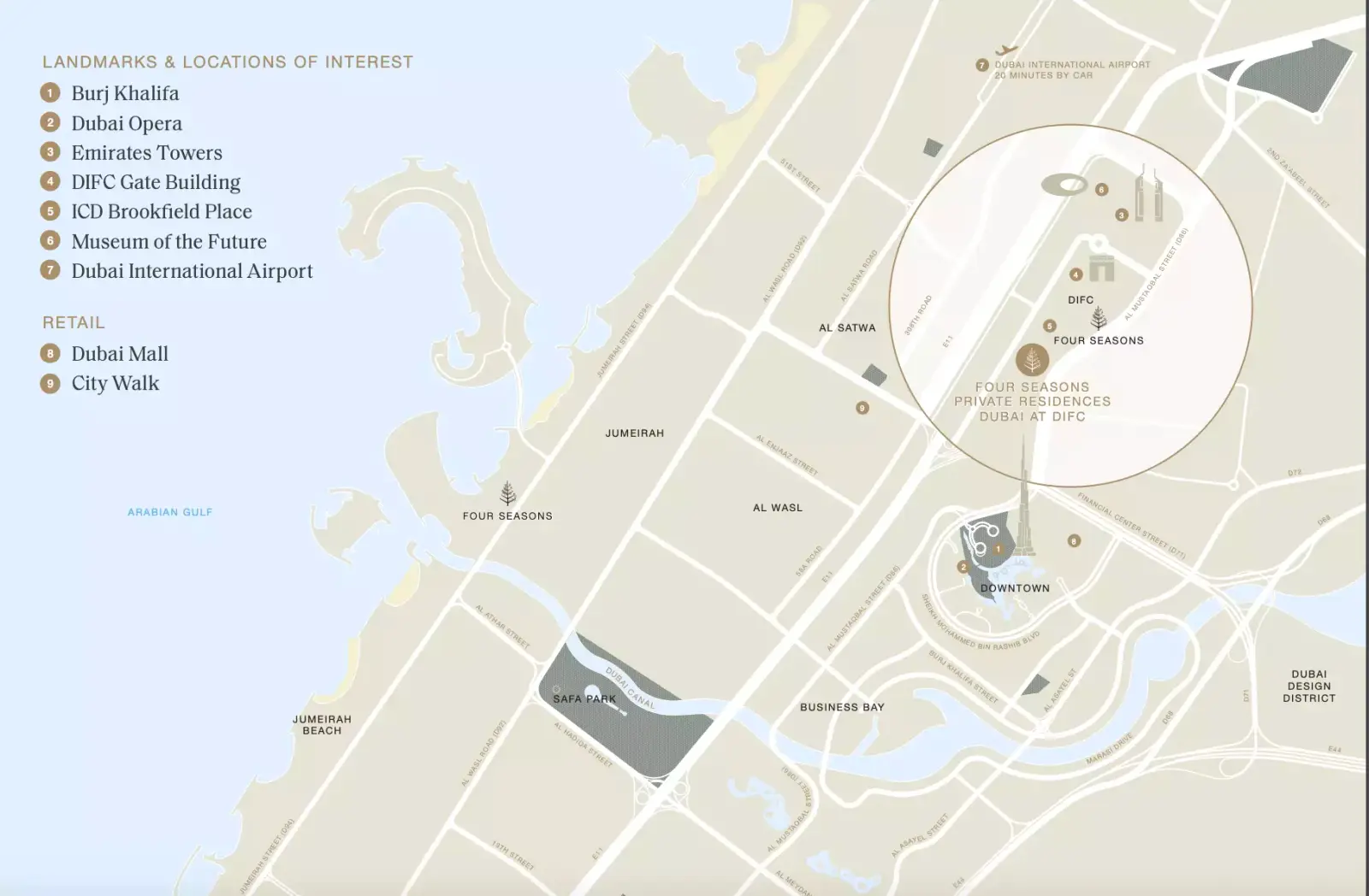 Four Seasons Private Residences at DIFC masterplan, DIFC