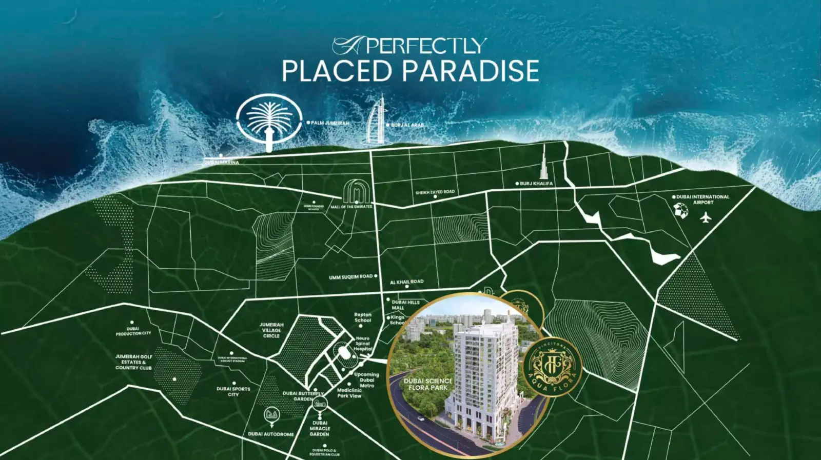 Vincitore Aqua Flora masterplan, Dubai Science Park
