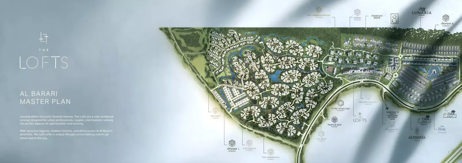 The Lofts Al Barari masterplan, Al Barari