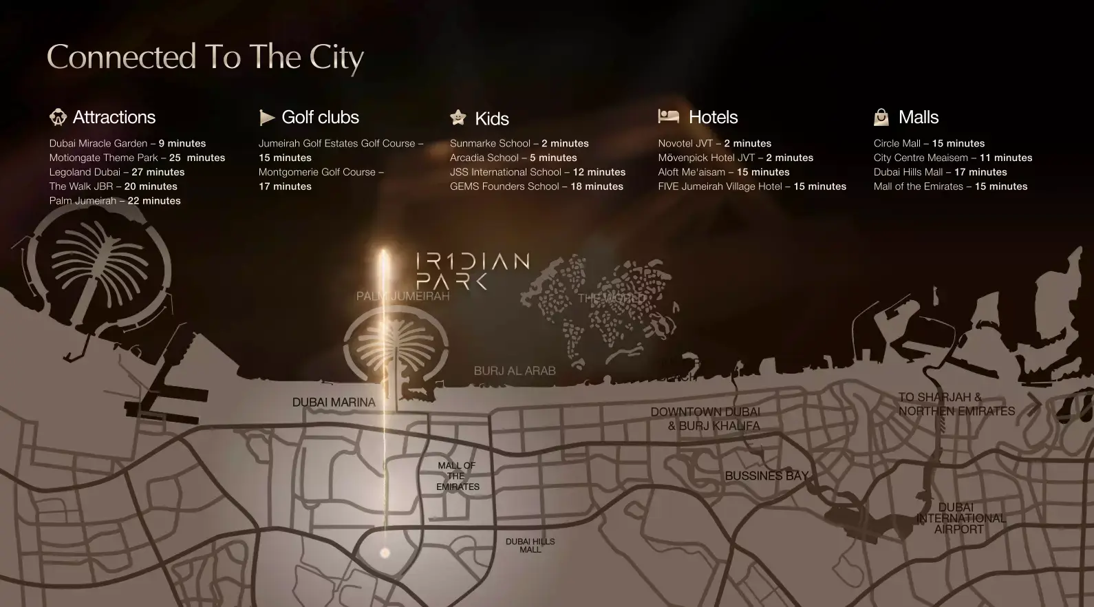 IR1DIAN Park masterplan, Jumeirah Village Circle