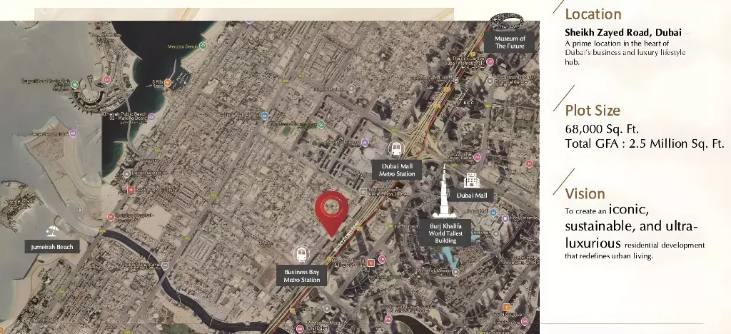 Avior masterplan, Sheikh Zayed Road