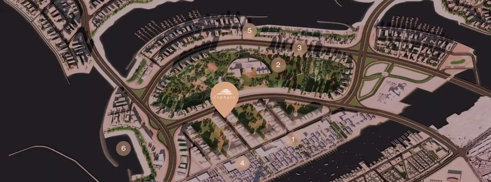 Zephyra masterplan, Dubai Islands