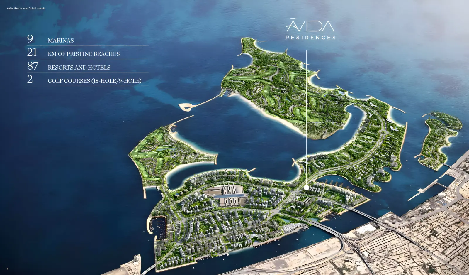 Avida Residences masterplan, Dubai Islands