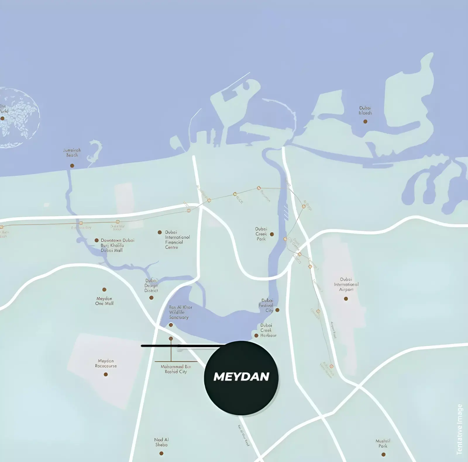 Eiwan Heights masterplan, Meydan