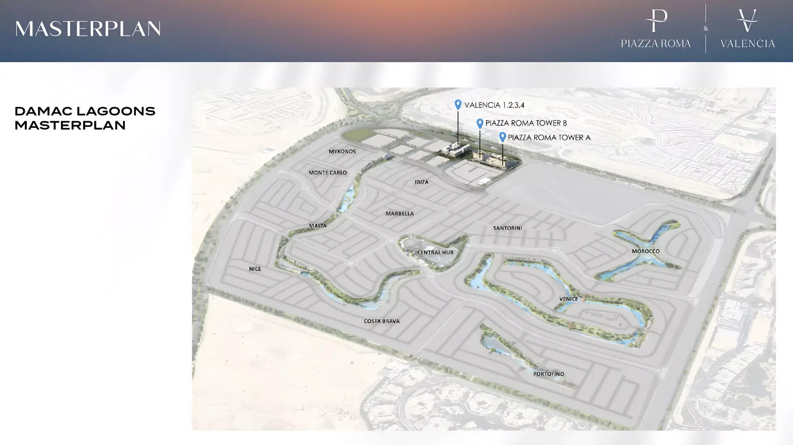 Velencia 总体规划, Damac Lagoons