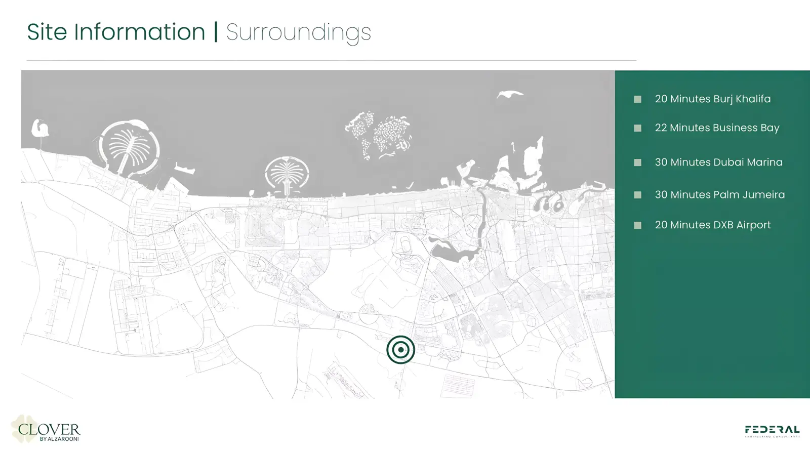 Clover Residences masterplan, Dubai Land Residence Complex