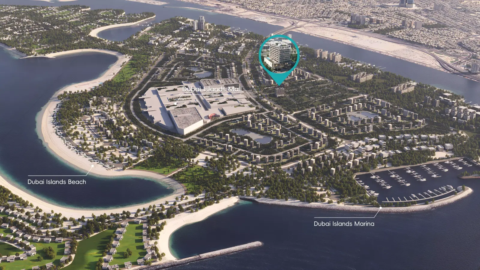 Nautis Residences masterplan, Dubai Islands