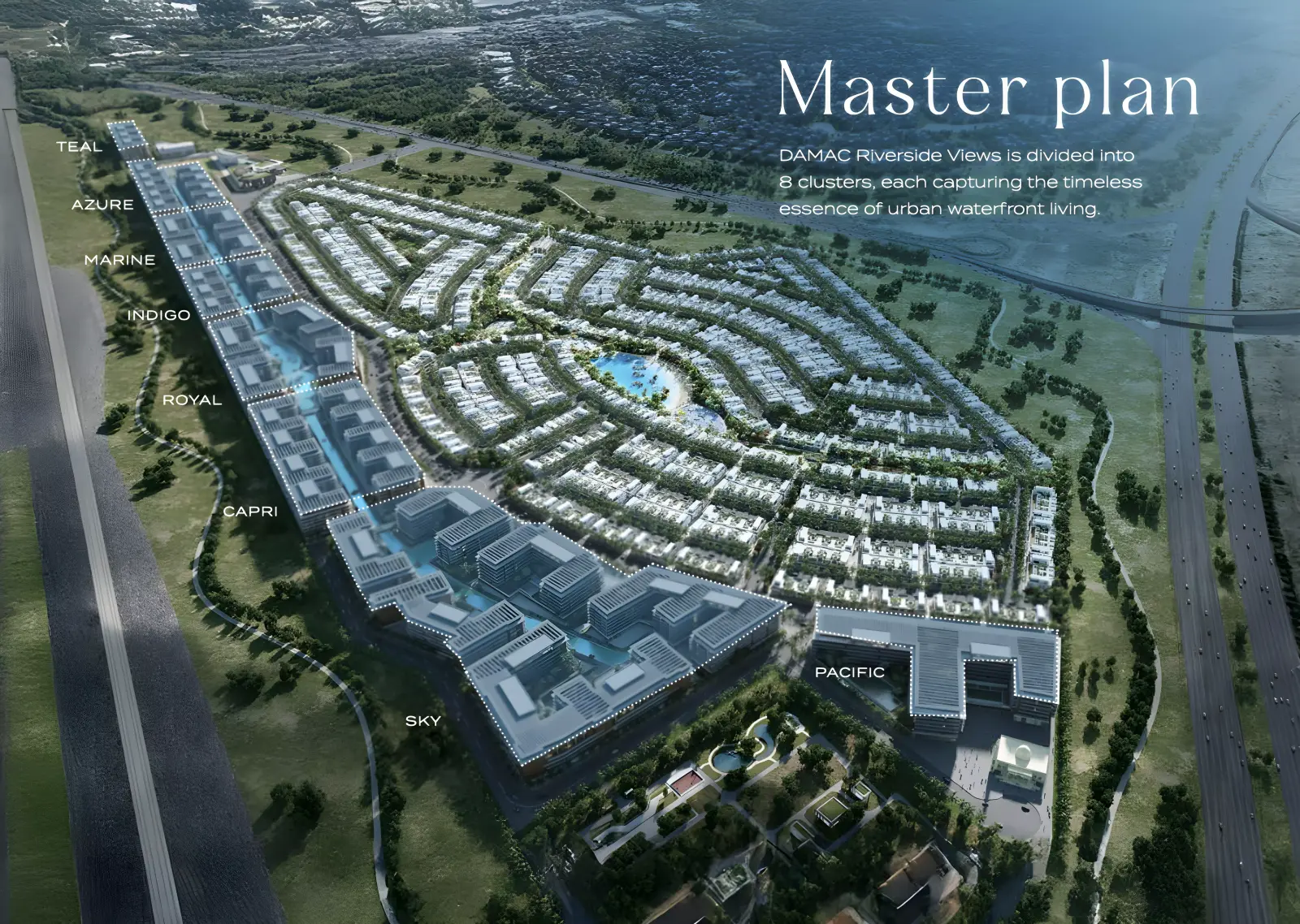 Riverside Views Marine मास्टरप्लान, Damac Riverside