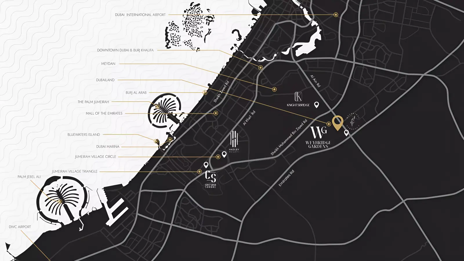 Weybridge Gardens Phase 4 masterplan, Dubai Land Residence Complex