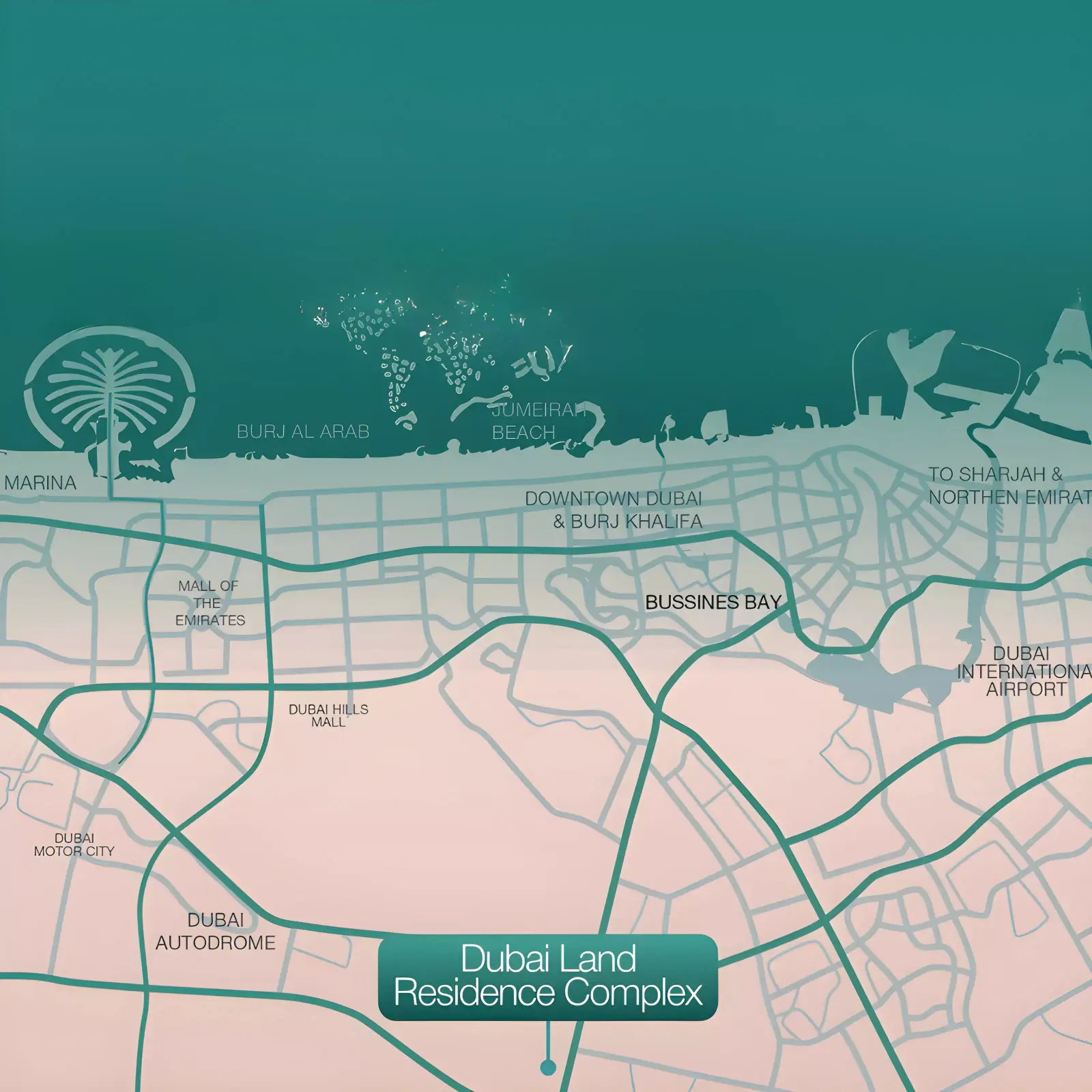 VERDAN1A Phase 2 masterplan, Dubai Land Residence Complex