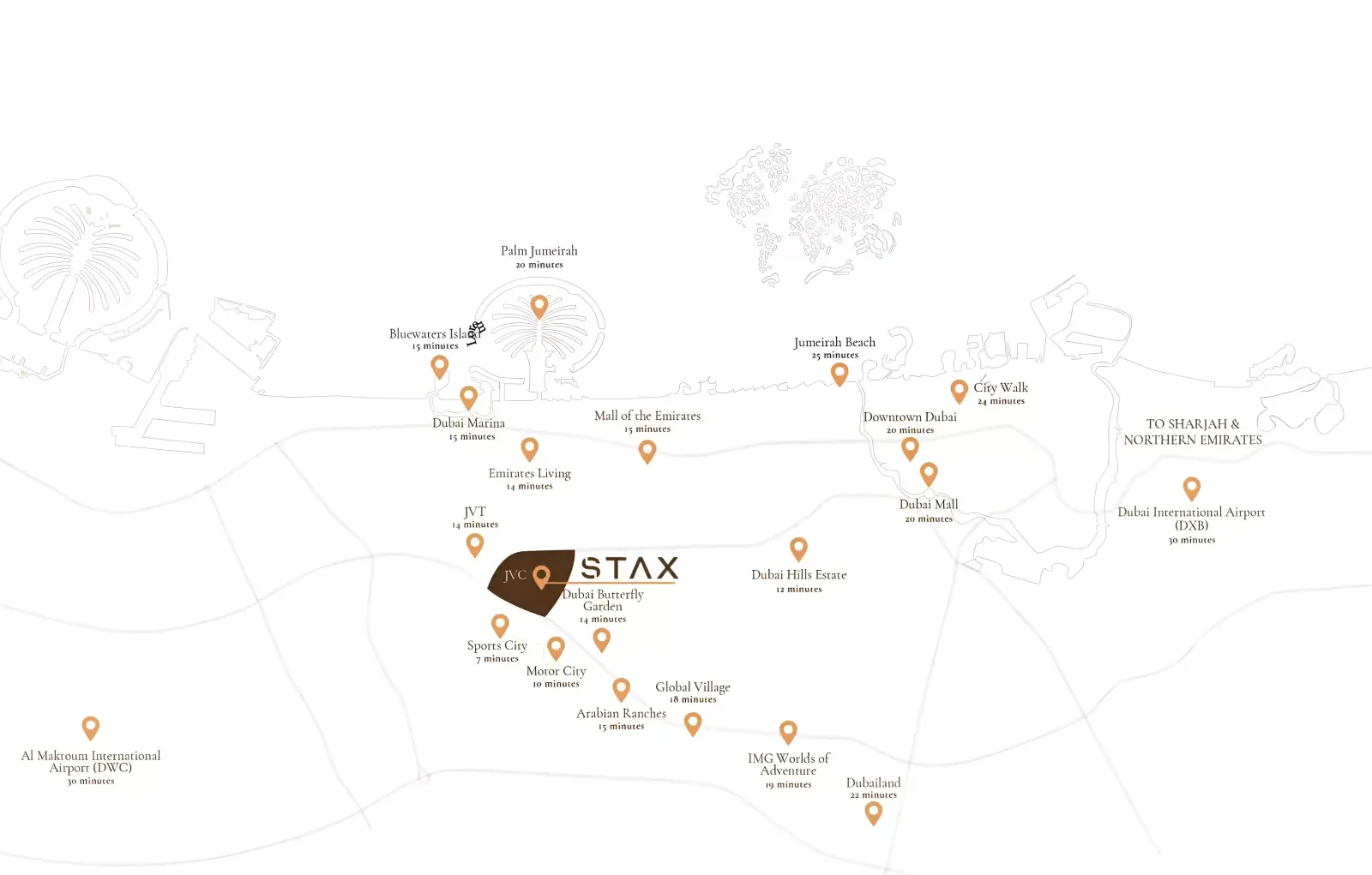 Stax Tower masterplan, Jumeirah Village Circle