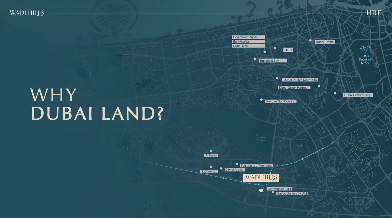 Wadi Hills masterplan, Dubai Land Residence Complex