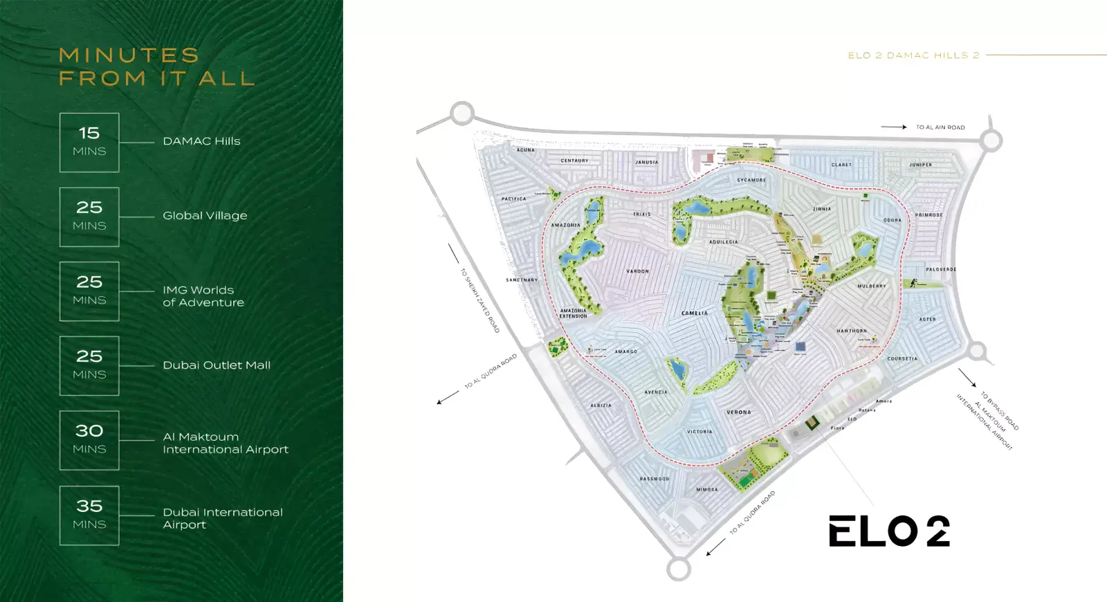 ELO 2 masterplan, Damac Hills 2