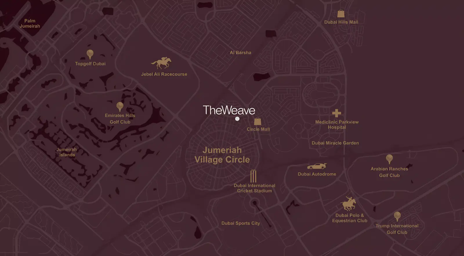 The Weave masterplan, Jumeirah Village Circle