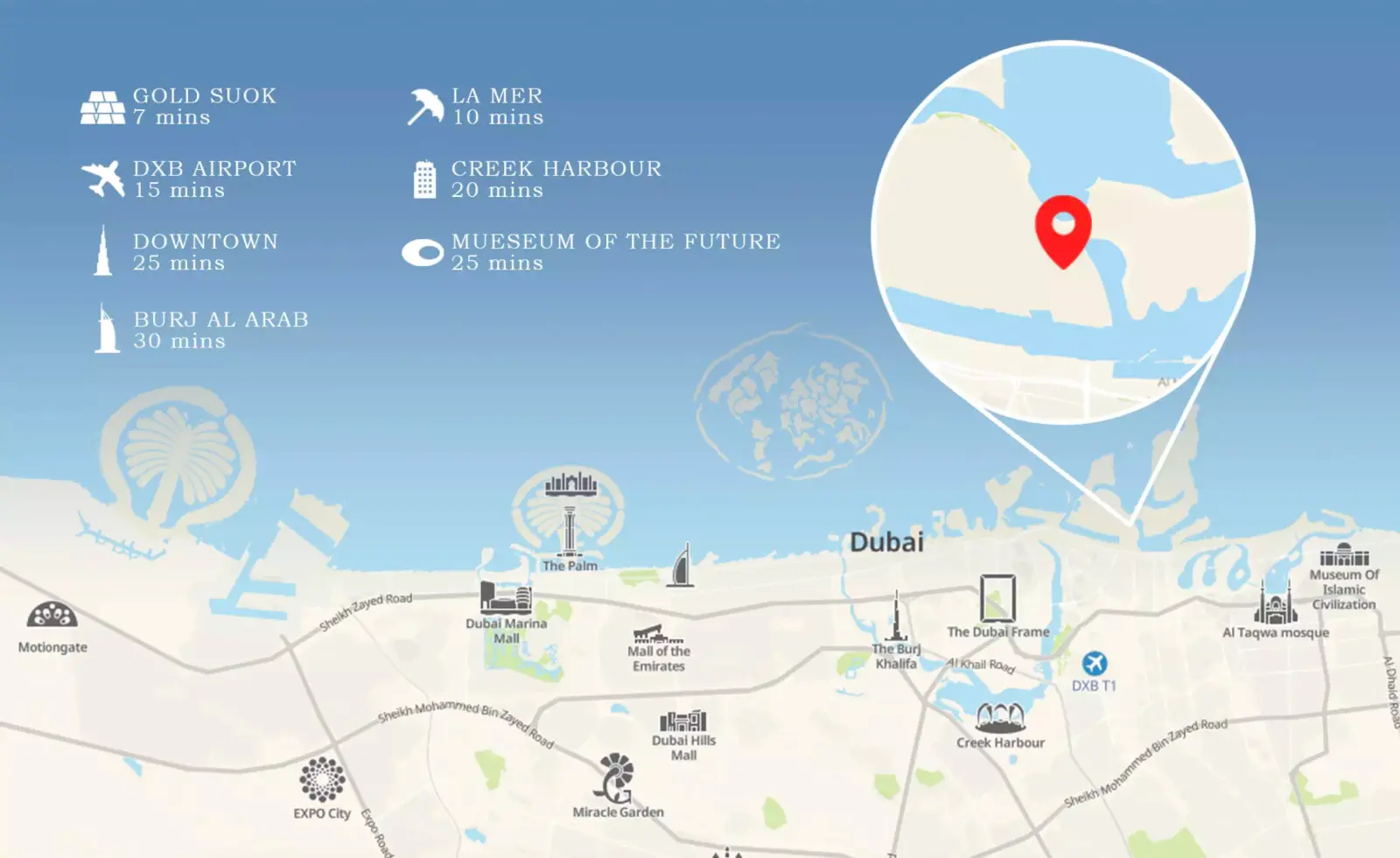 Capital Horizon Terraces masterplan, Dubai Islands