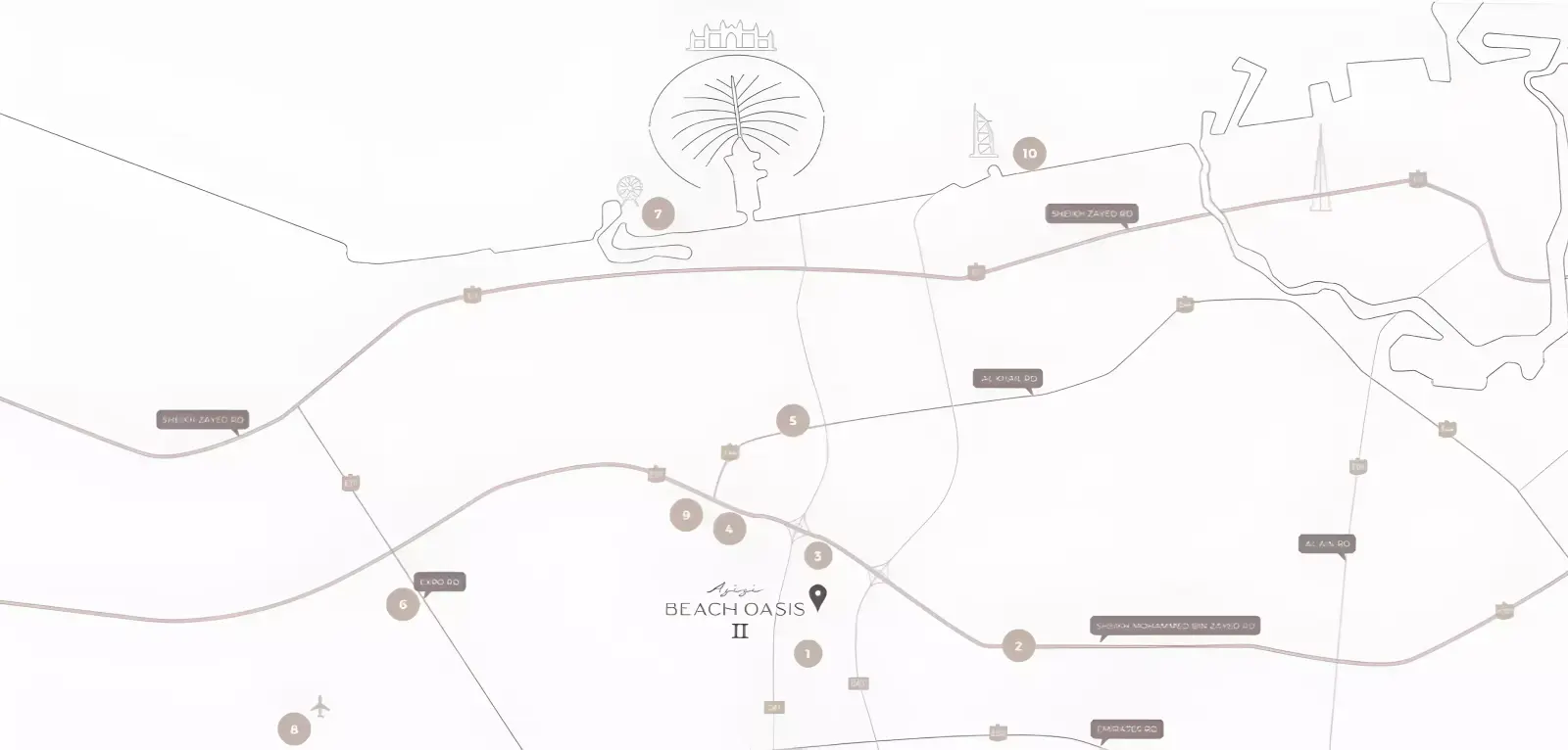 Beach Oasis Phase 2 masterplan, Dubai Studio City