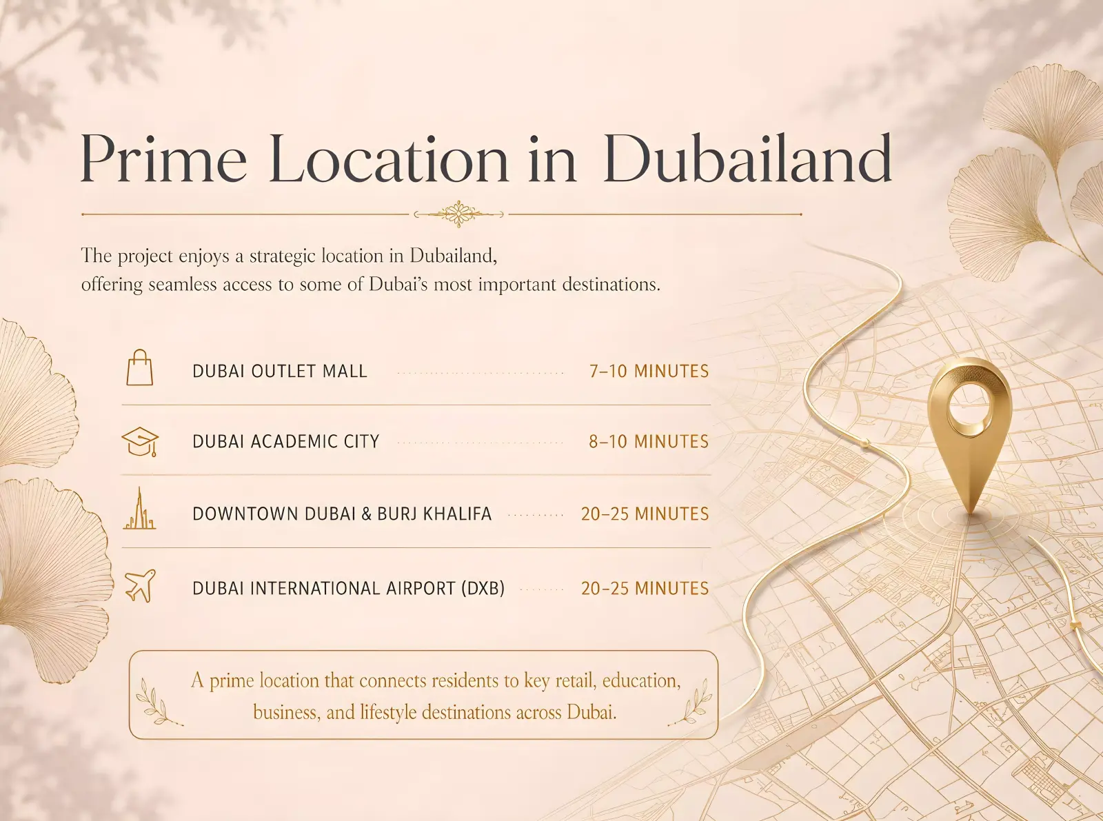Elan Tower मास्टरप्लान, Dubai Land