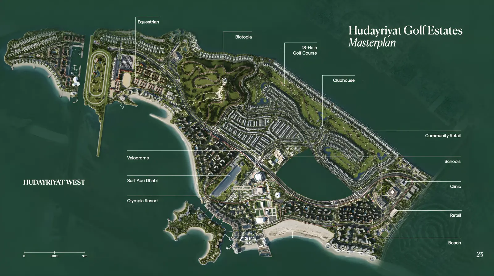 Masterplan Hudayriyat Golf Estate, Al Hudayriat Island
