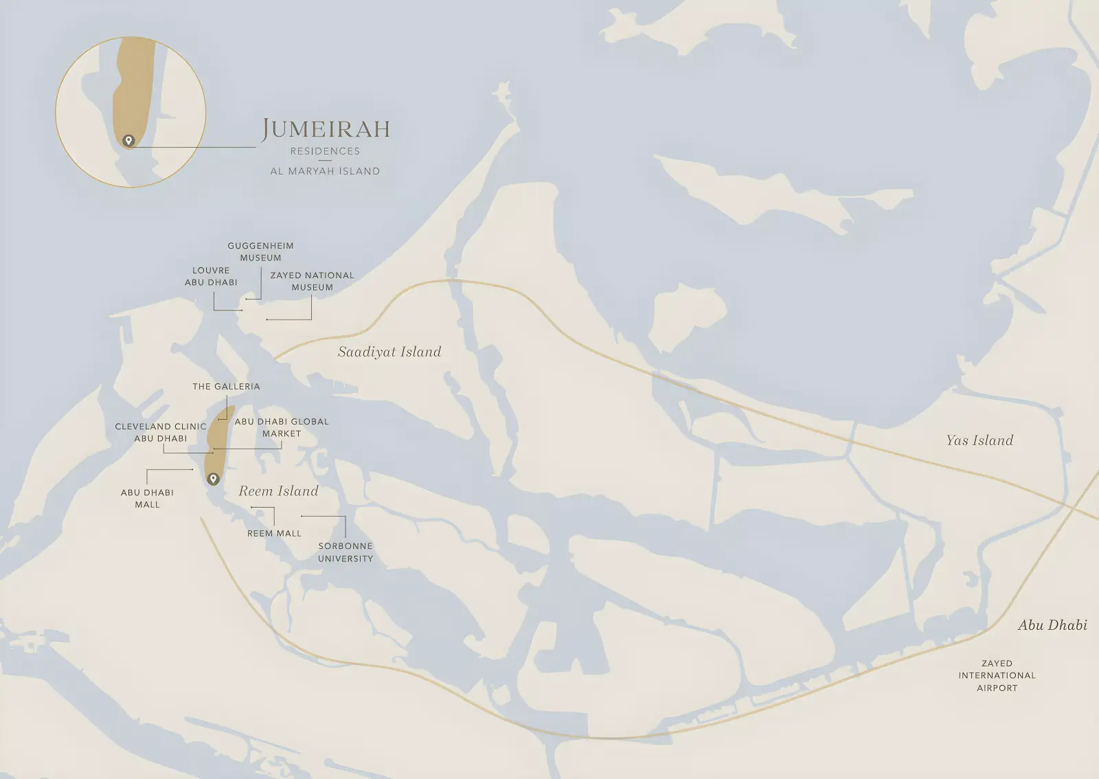 Jumeirah Residences masterplan, Al Maryah Island