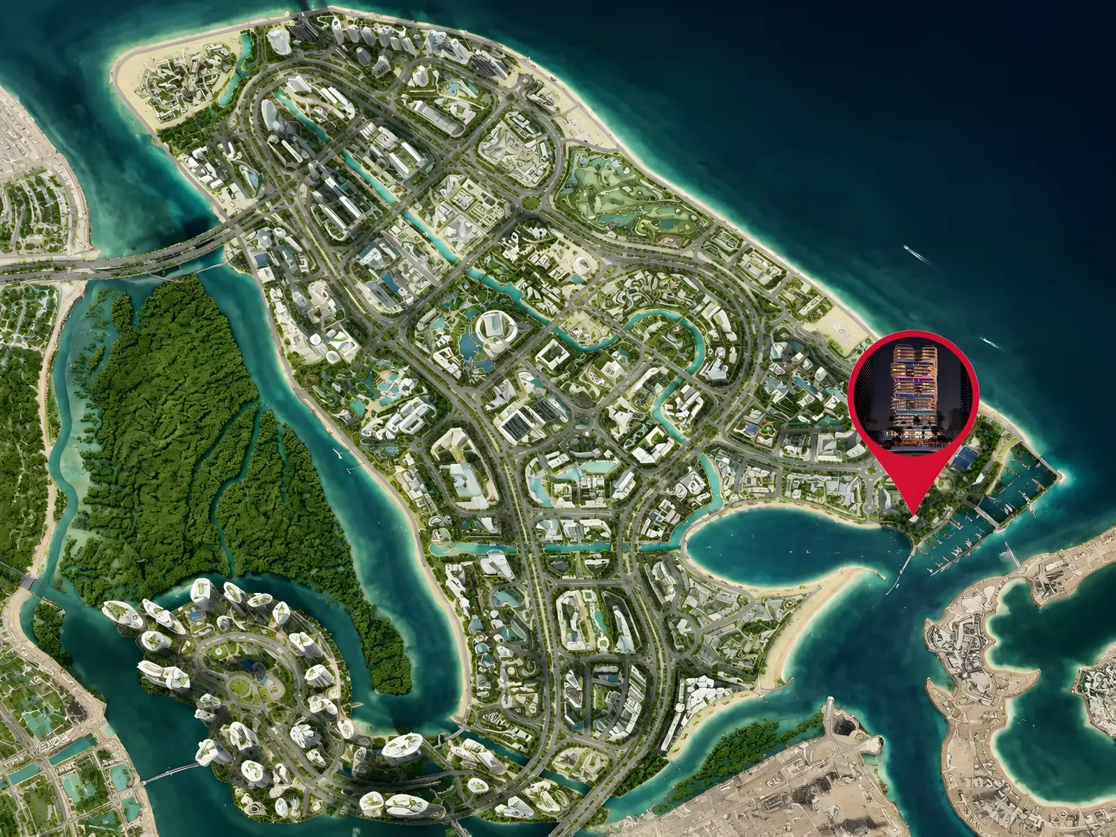 The Artery Residences masterplan, Al Reem Island