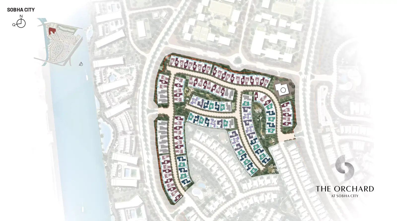 Мастер-план The Orchard at Sobha city, Al Bahya
