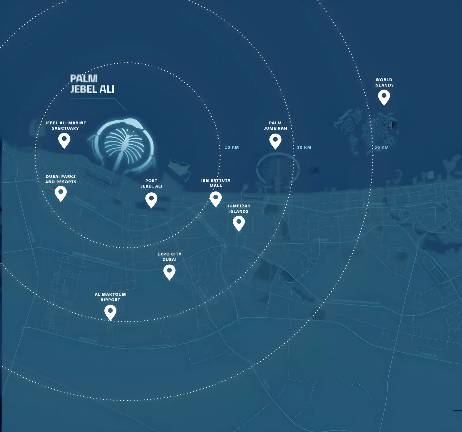 Palm Jebel Ali - The Beach And Coral Collection Frond B masterplan, Palm Jebel Ali