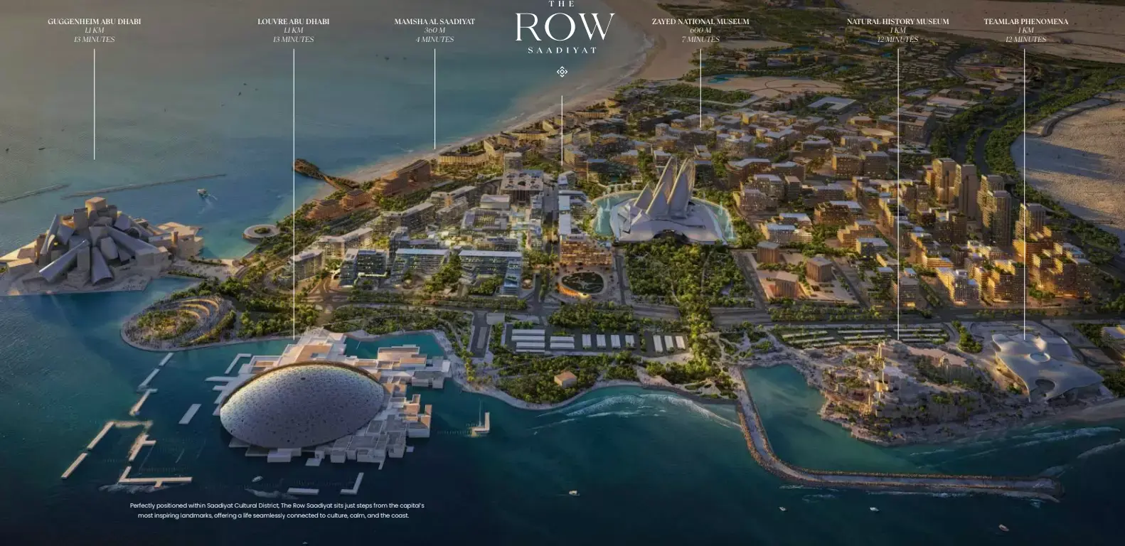 The Row Saadiyat मास्टरप्लान, Saadiyat Island