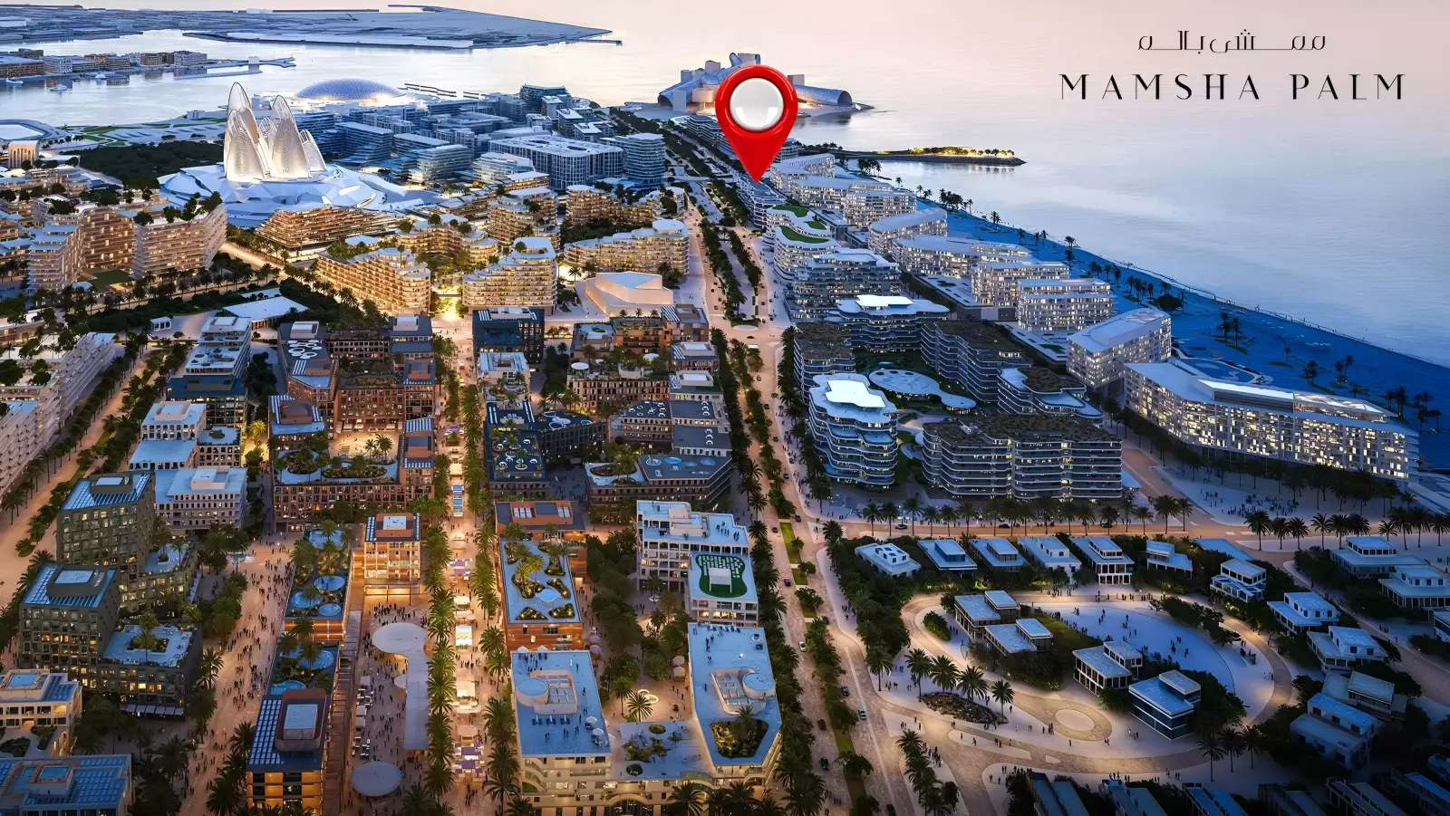 Masterplan Mamsha Palm, Saadiyat Island