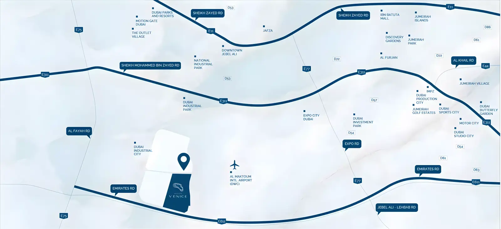 Azizi Venice 12 masterplan, Dubai South (Dubai World Central)