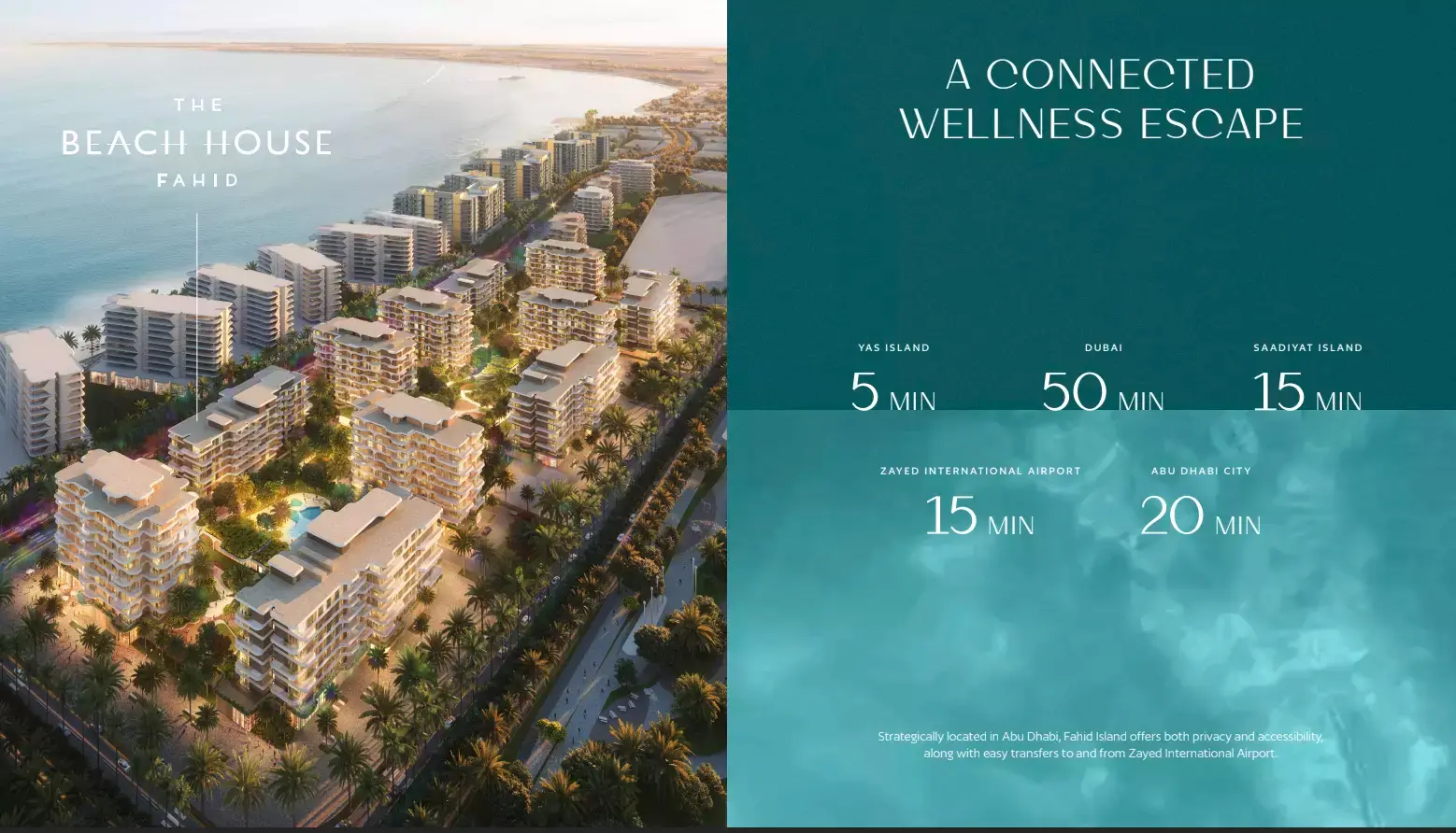 The Beach House Fahid masterplan, Fahid Island