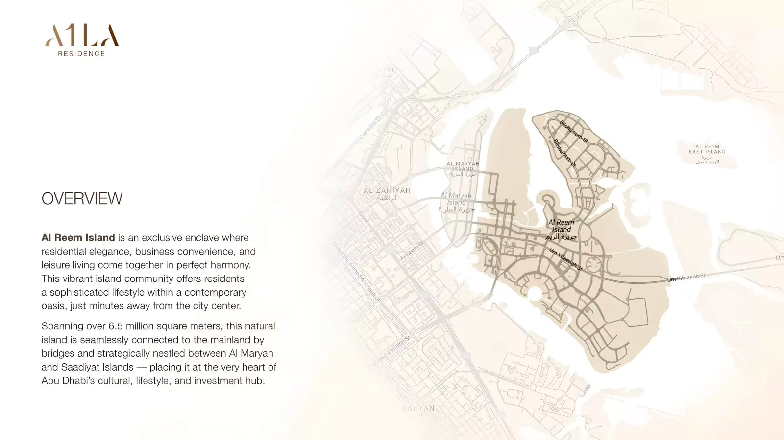 A1LA Residence masterplan, Al Reem Island