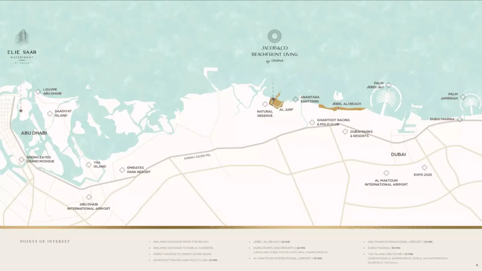 Jacob & Co. Beachfront Living masterplan, Ghantoot