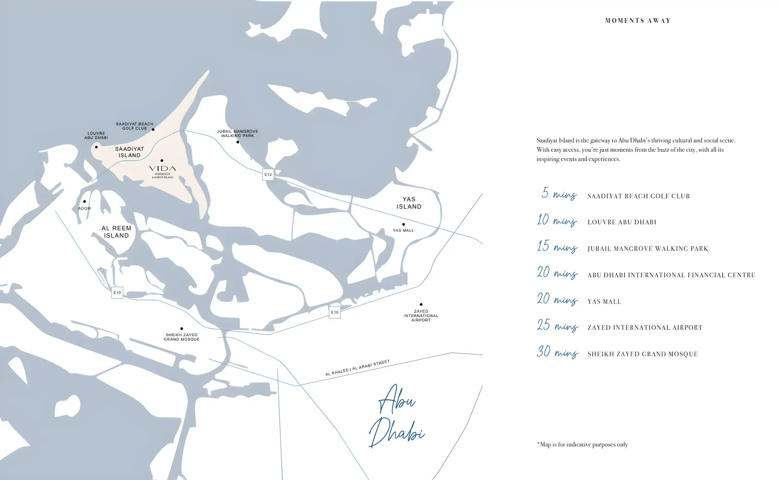 Vida Residences मास्टरप्लान, Saadiyat Island